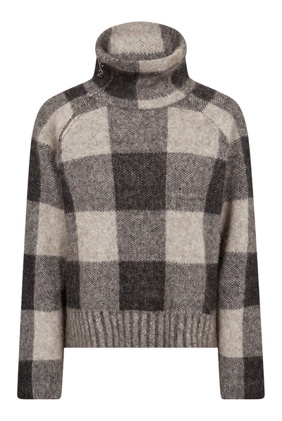 MMMaija Check Knit Black - 182950 Thumbnail