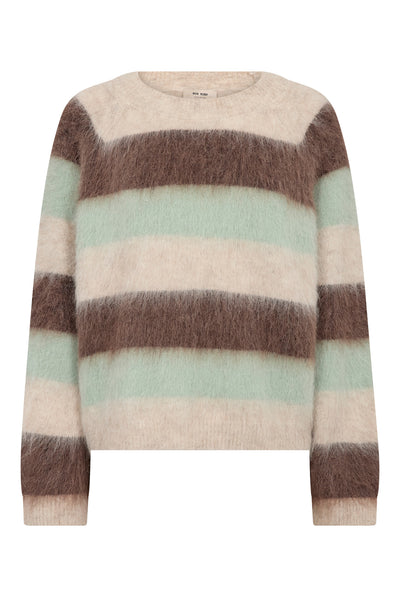 MMSuvi Stripe Knit Frosty Green - 182780 Thumbnail