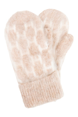 Gera Mittens 6513 Light Brown Melange - 2630390872