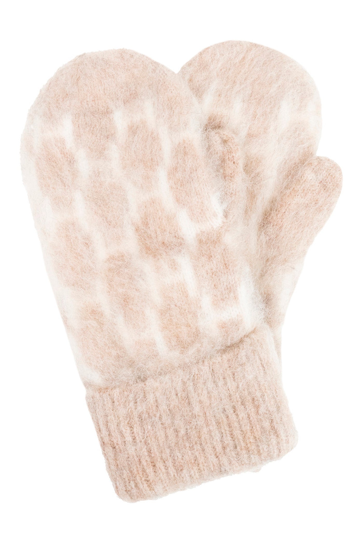 Gera Mittens 6513 Light Brown Melange - 2630390872