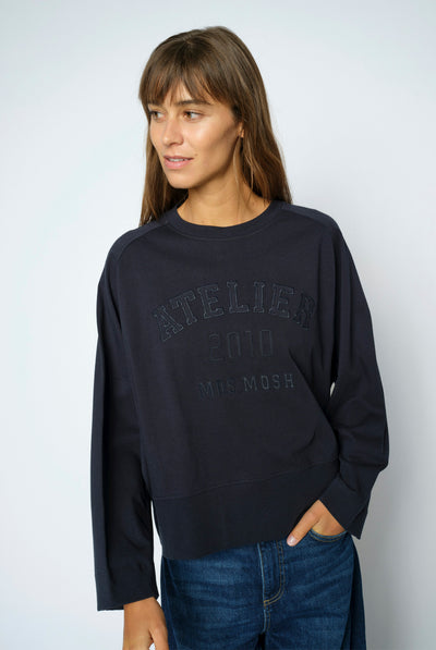 MMGali O-LS Tee Salute Navy - 180680 Thumbnail