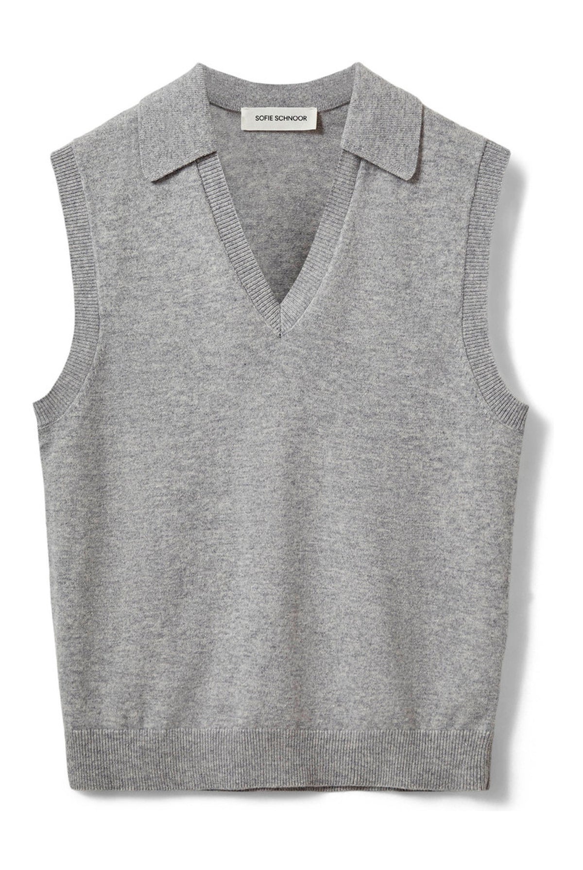 APPLESW VEST 8010 Grey melange - SNOS736