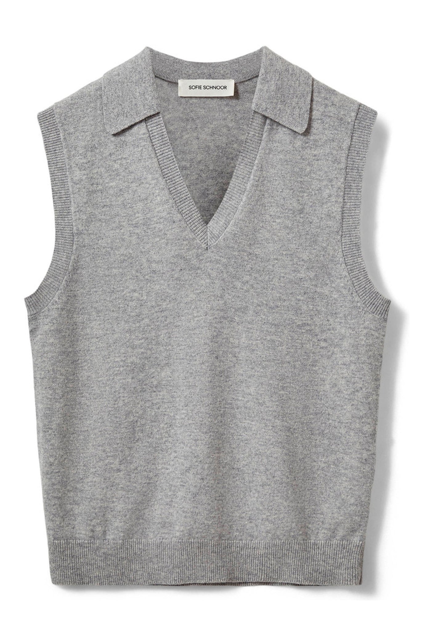 APPLESW VEST 8010 Grey melange - SNOS736