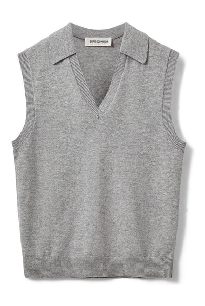 APPLESW VEST 8010 Grey melange - SNOS736 Thumbnail