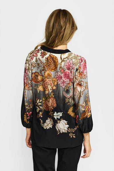 Rina BLACK FLOWERS - 1021379 Thumbnail