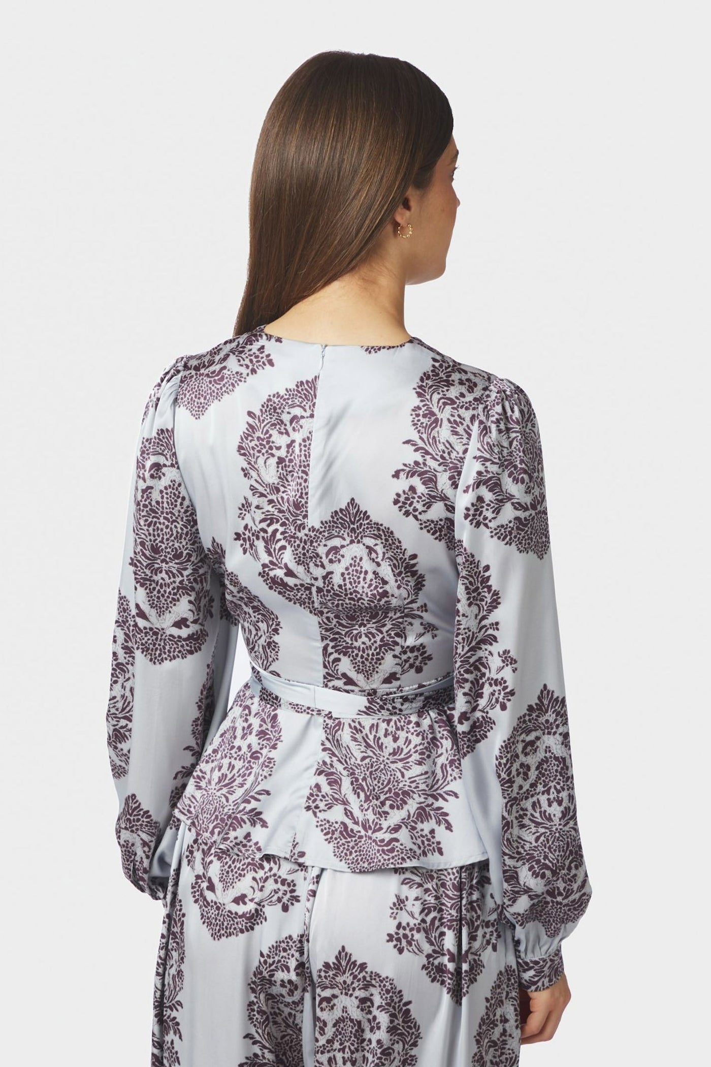 Rista Deco Drop Blouse Light Blue - 169965