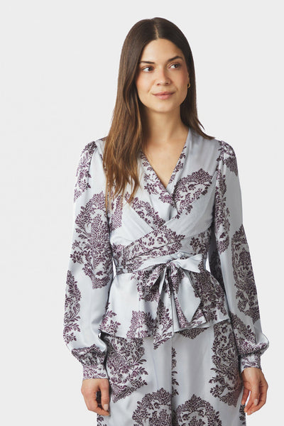 Rista Deco Drop Blouse Light Blue - 169965 Thumbnail