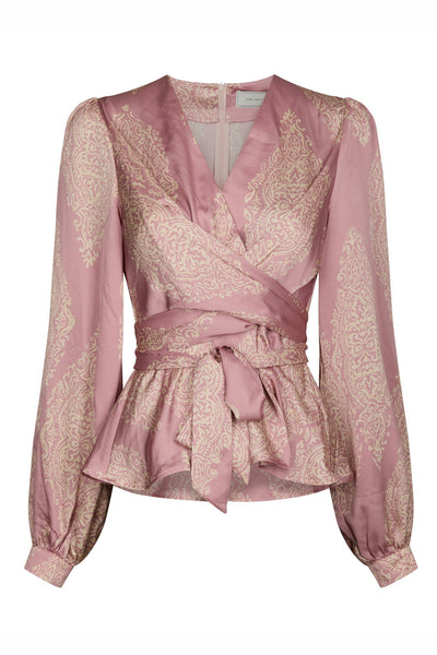 Rista Paisley Drop Blouse Evening Rose - 166208 Thumbnail