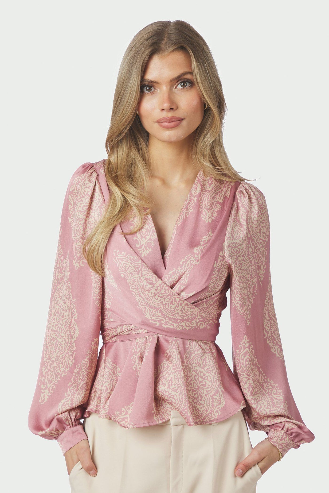 Rista Paisley Drop Blouse Evening Rose - 166208