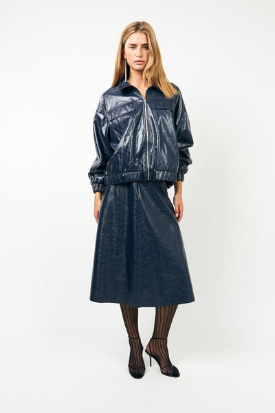 Ro Midi Skirt 23 Dark Blue - 25587-2022 Thumbnail