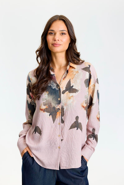 Scarlett shirt Rose - 17307 Thumbnail