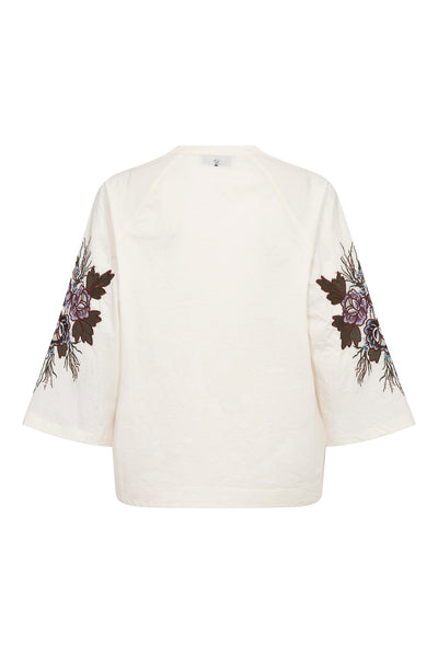 MMAleysa Popli Blouse ECRU - 181100 Thumbnail
