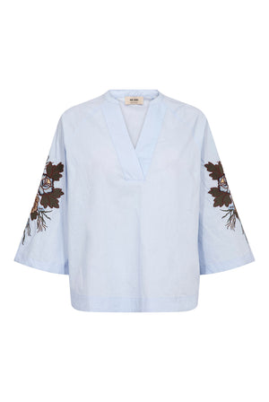 MMAleysa Popli Blouse Skyway - 181100
