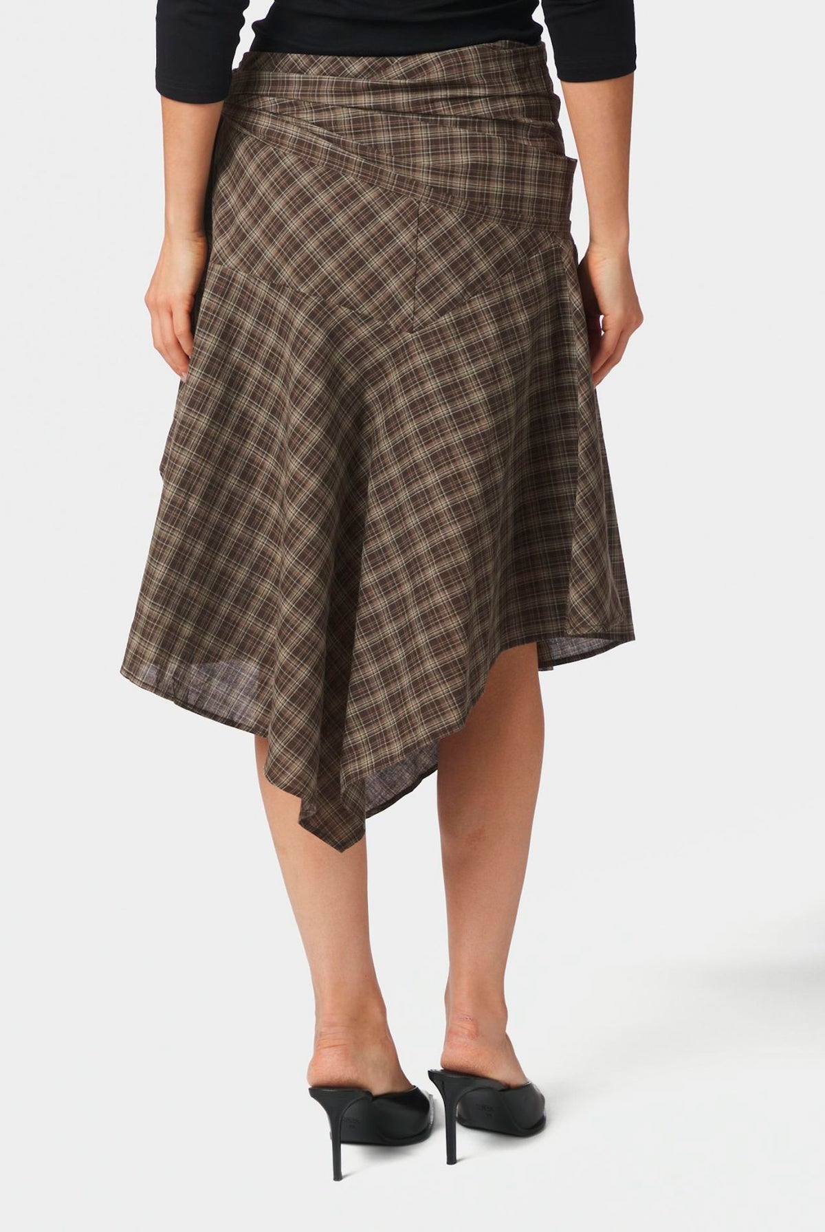 Sabella Check Skirt Brown check - 169596