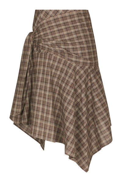 Sabella Check Skirt Brown check - 169596 Thumbnail
