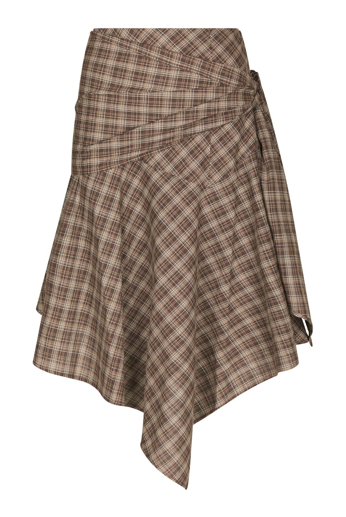Sabella Check Skirt Brown check - 169596