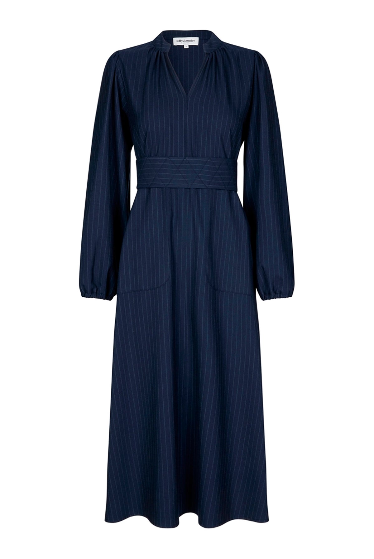 ParisLL Midi Dress LS 27 Dark Navy - 90072-3014