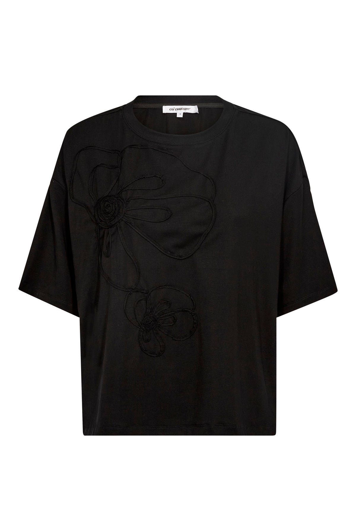 IvaraCC Flower Tee 65001-Black - 500451