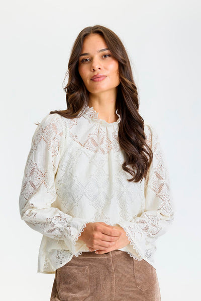 Ariella blouse OFF WHITE - 17300 Thumbnail