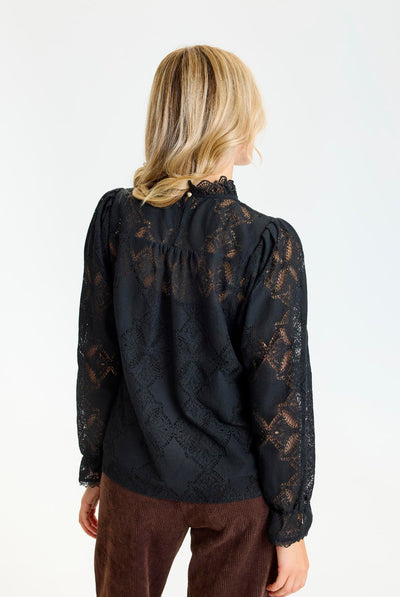 Ariella blouse SORT - 17300 Thumbnail
