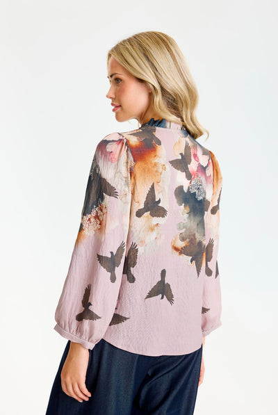 Scarlett blouse Rose - 17306 Thumbnail