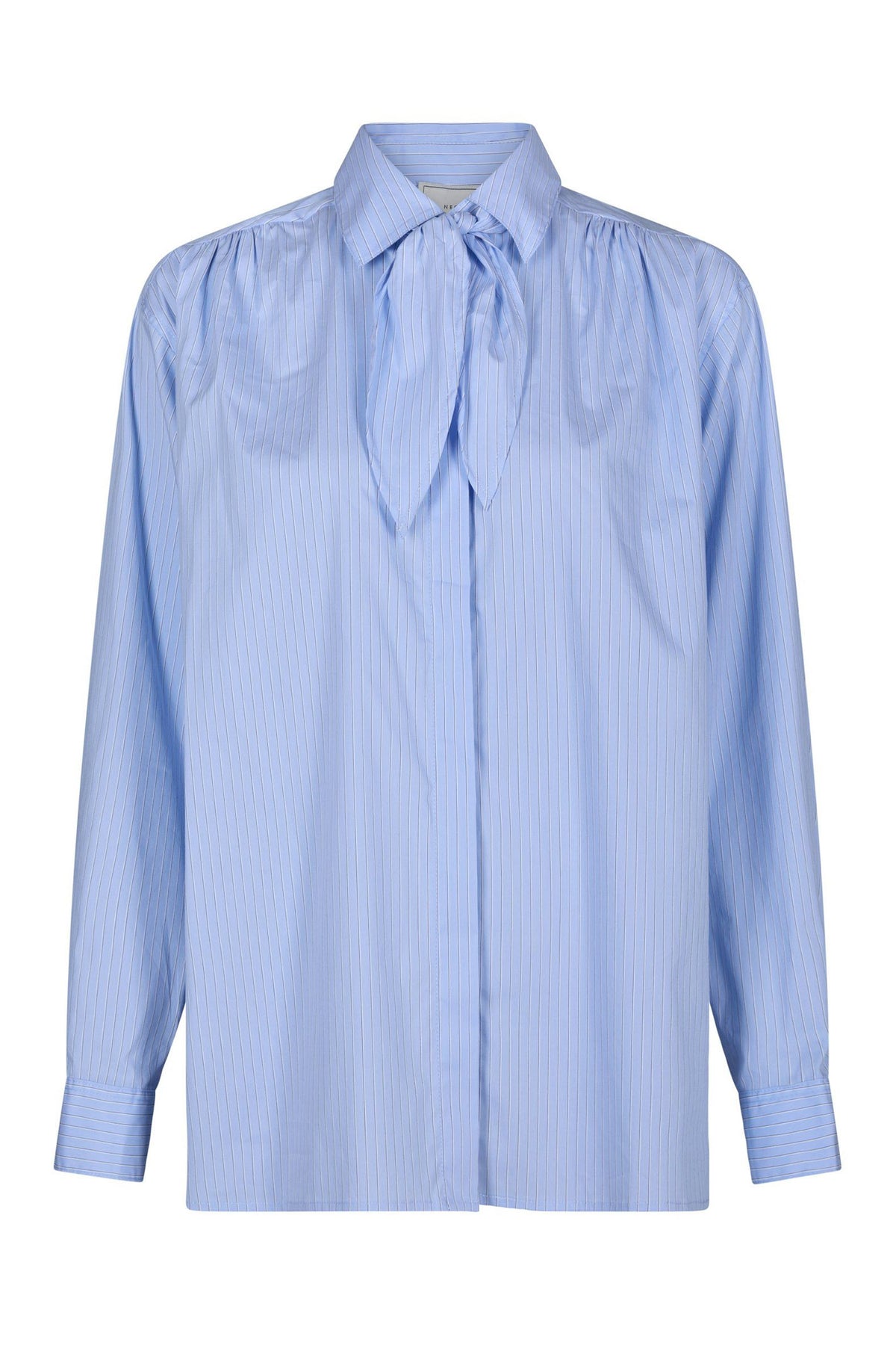 Rochelle Scarf Fine Stripe Shi Light Blue - 170095
