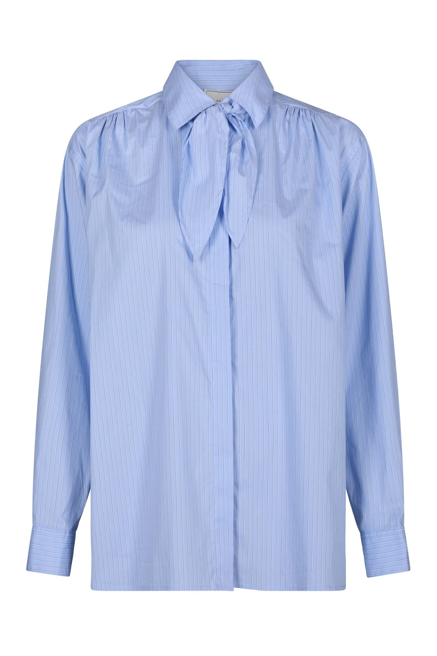 Rochelle Scarf Fine Stripe Shi Light Blue - 170095
