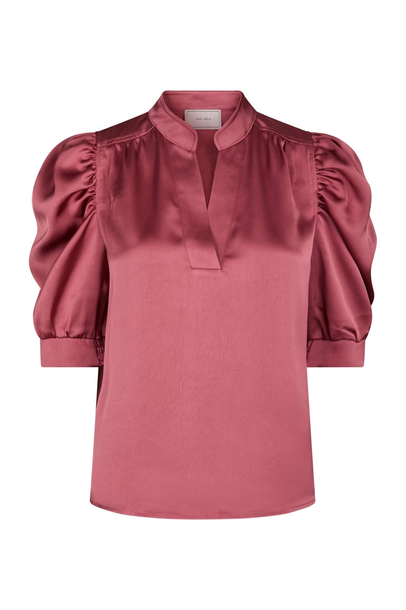 Roella Heavy Sateen Blouse Cherry Pink - 162590