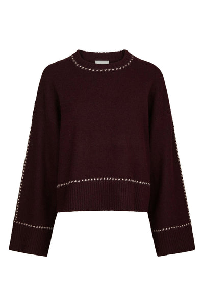 Roeme Knit Stitch Wine - 164818 Thumbnail