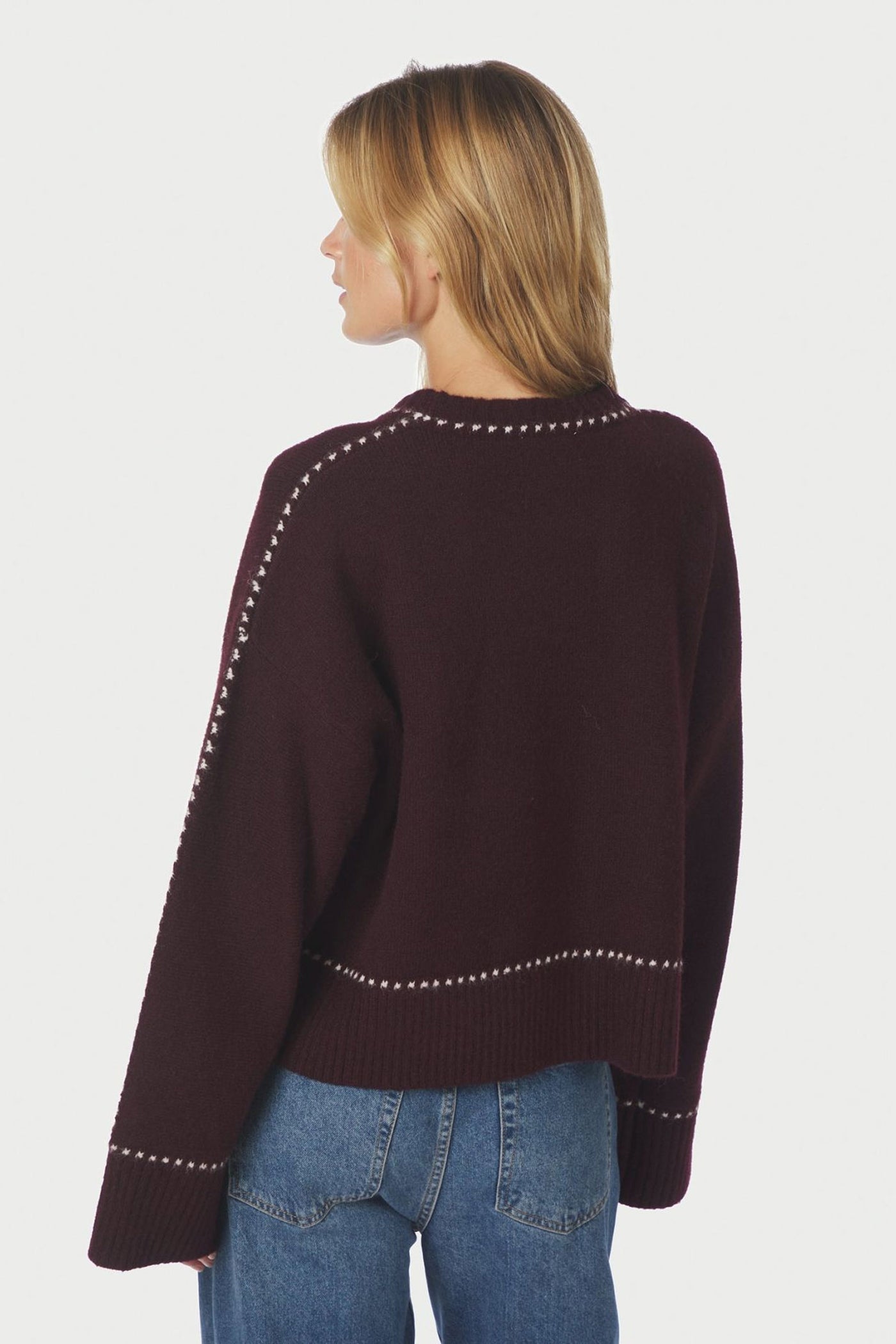 Roeme Knit Stitch Wine - 164818