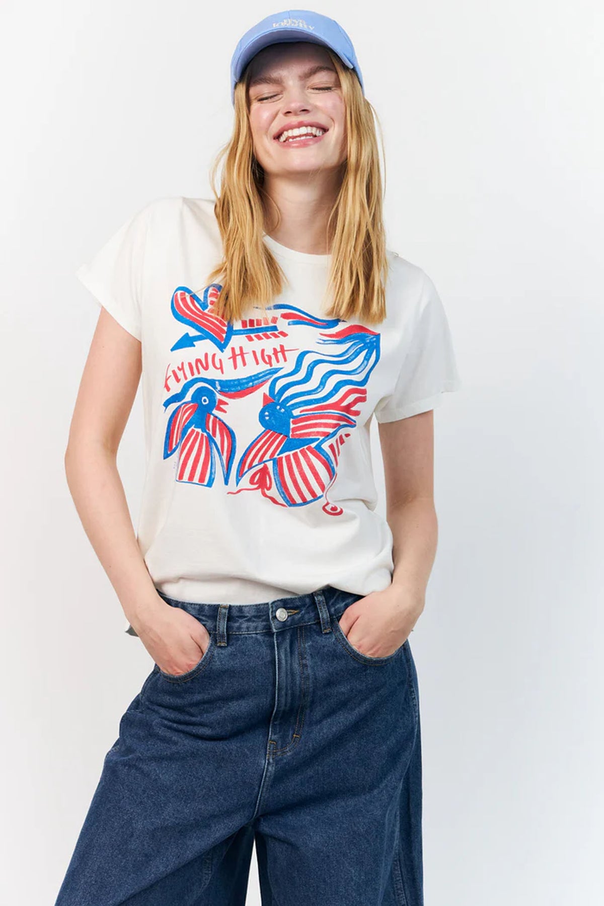 RomaLL Flying High Tee SS 01 White - 26268-1026
