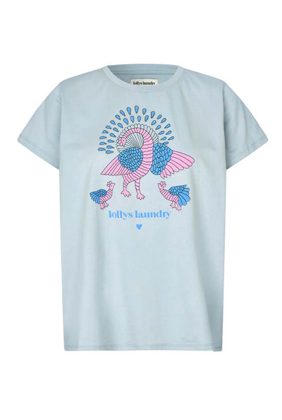 Romall Peacock Tee Ss 22 Light Blue - 26103-1002 Thumbnail