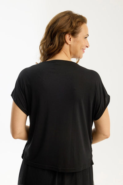 Romeo blouse SORT - 16900 Thumbnail