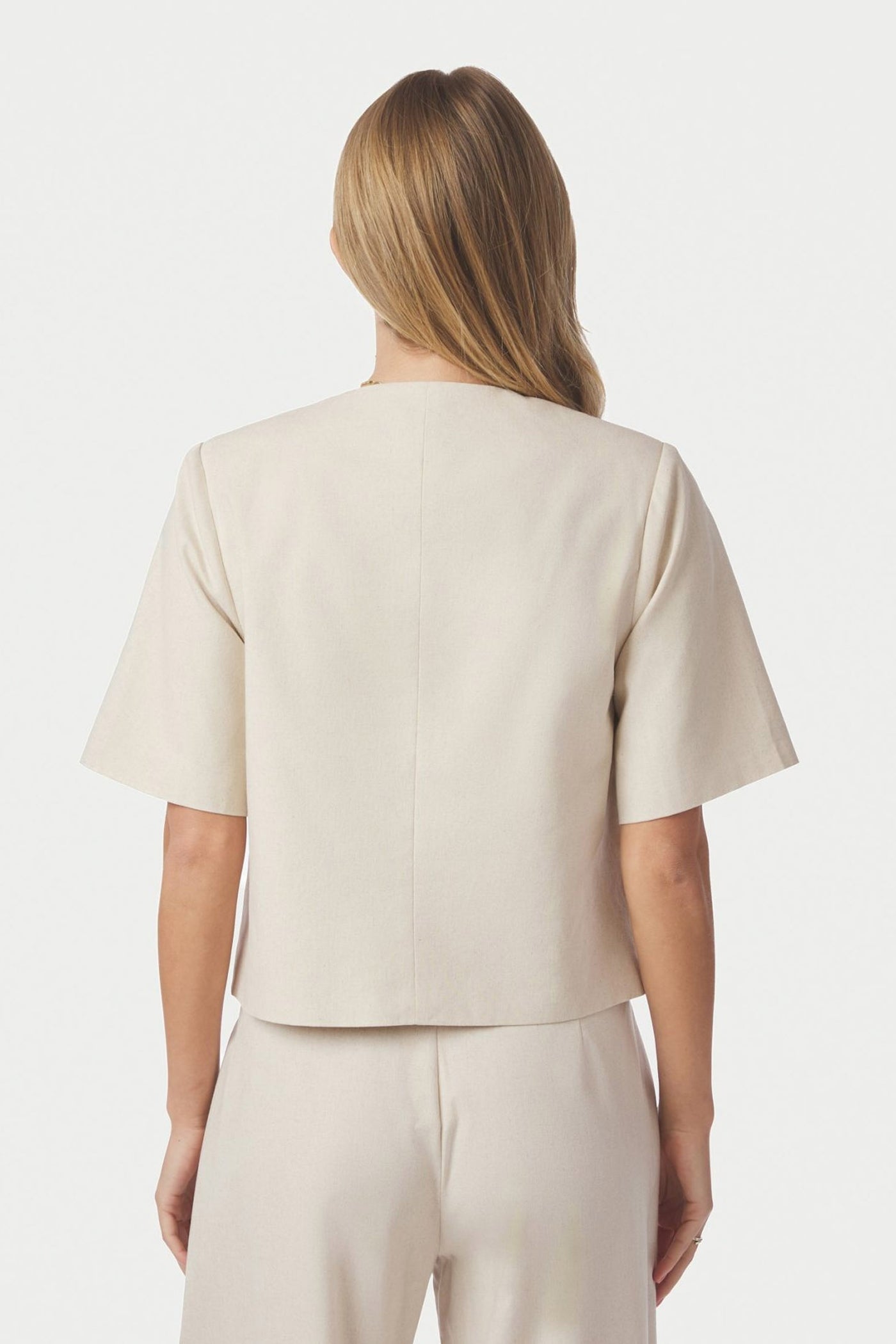 Rory Linen Blouse Creme - 169243