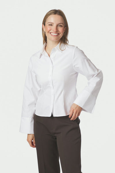 Rosa Oxford Shirt White - 168083 Thumbnail