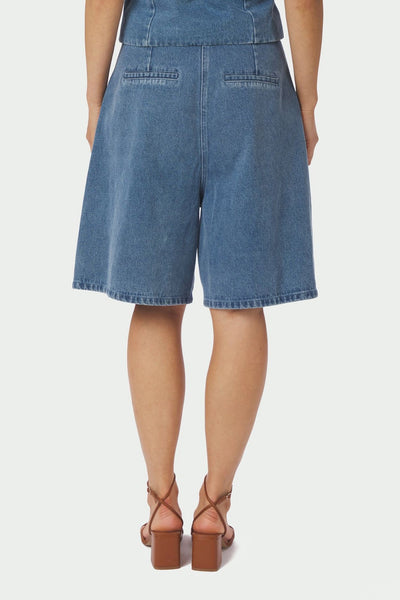 Rosel Denim Shorts Blue - 168984 Thumbnail