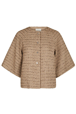 Rosella Boucle Mini Jacket TAUPE - 166488