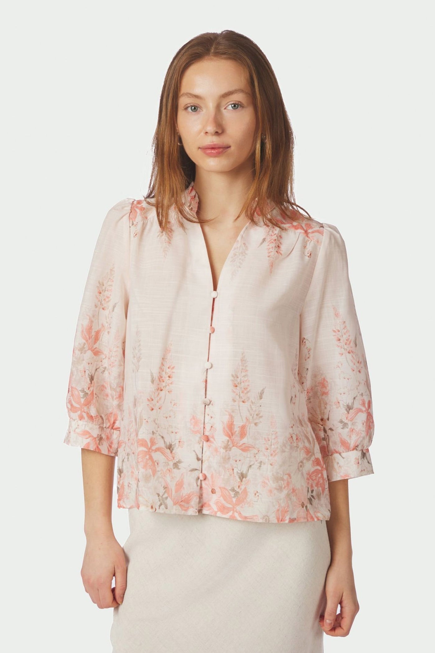 Roselle Blooming Blouse MISTY ROSE - 169045