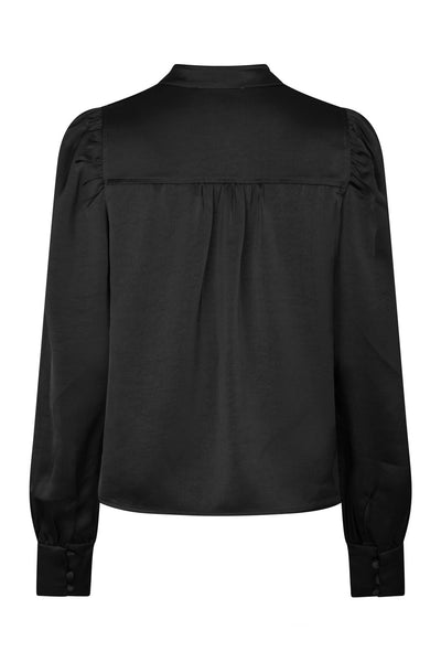 Rosslyn Heavy Sateen Blouse Black - 163769 Thumbnail