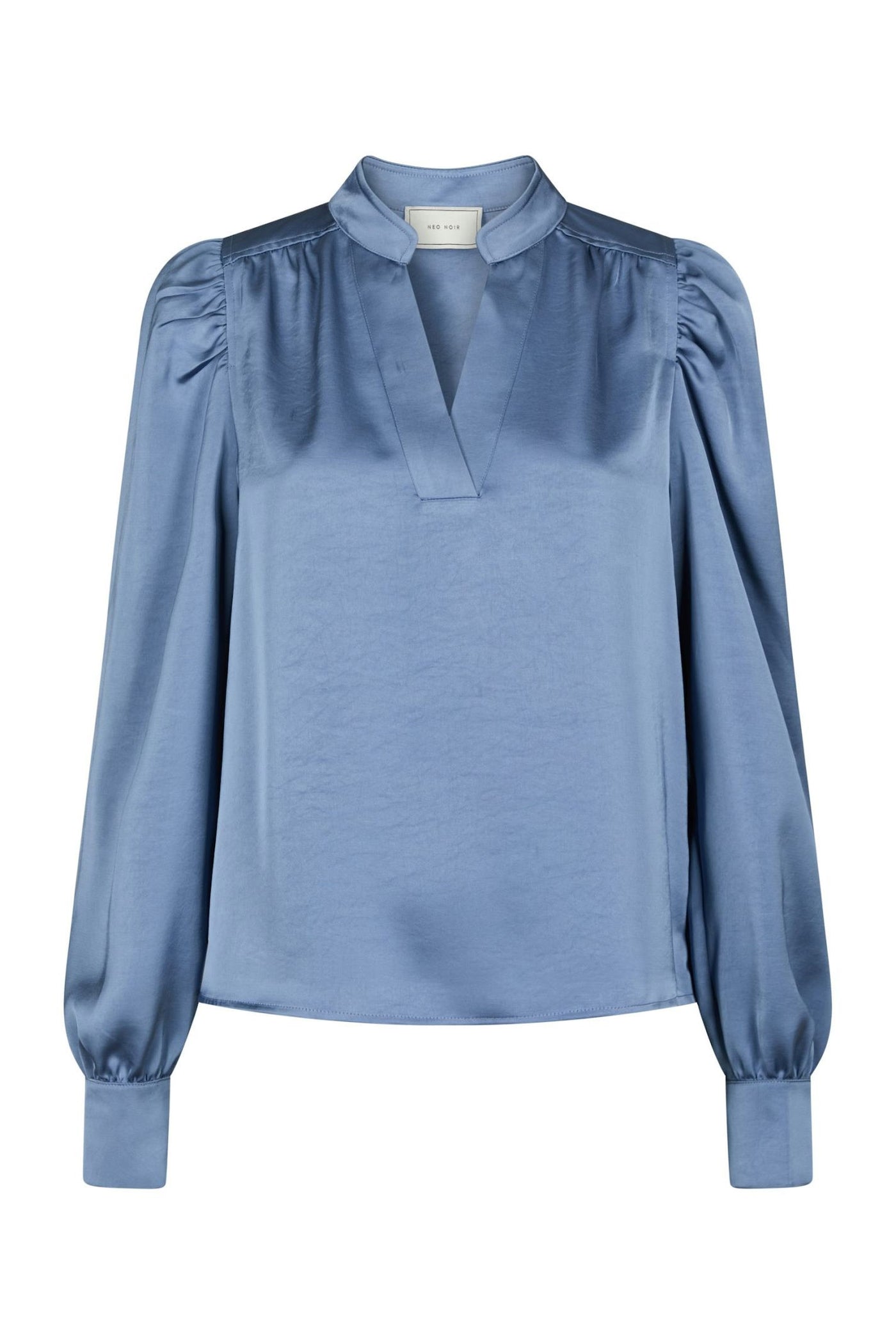 Rosslyn Heavy Sateen Blouse Smoke Blue - 163769