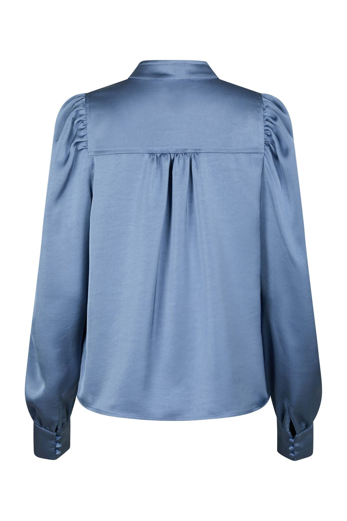 Rosslyn Heavy Sateen Blouse Smoke Blue - 163769