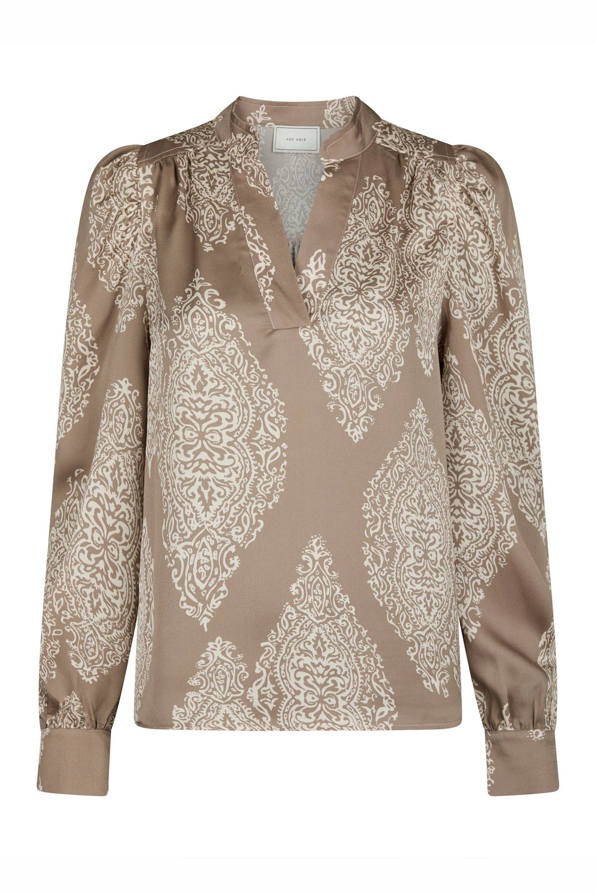 Rosslyn Paisley Drop Blouse DARK TAUPE - 163976
