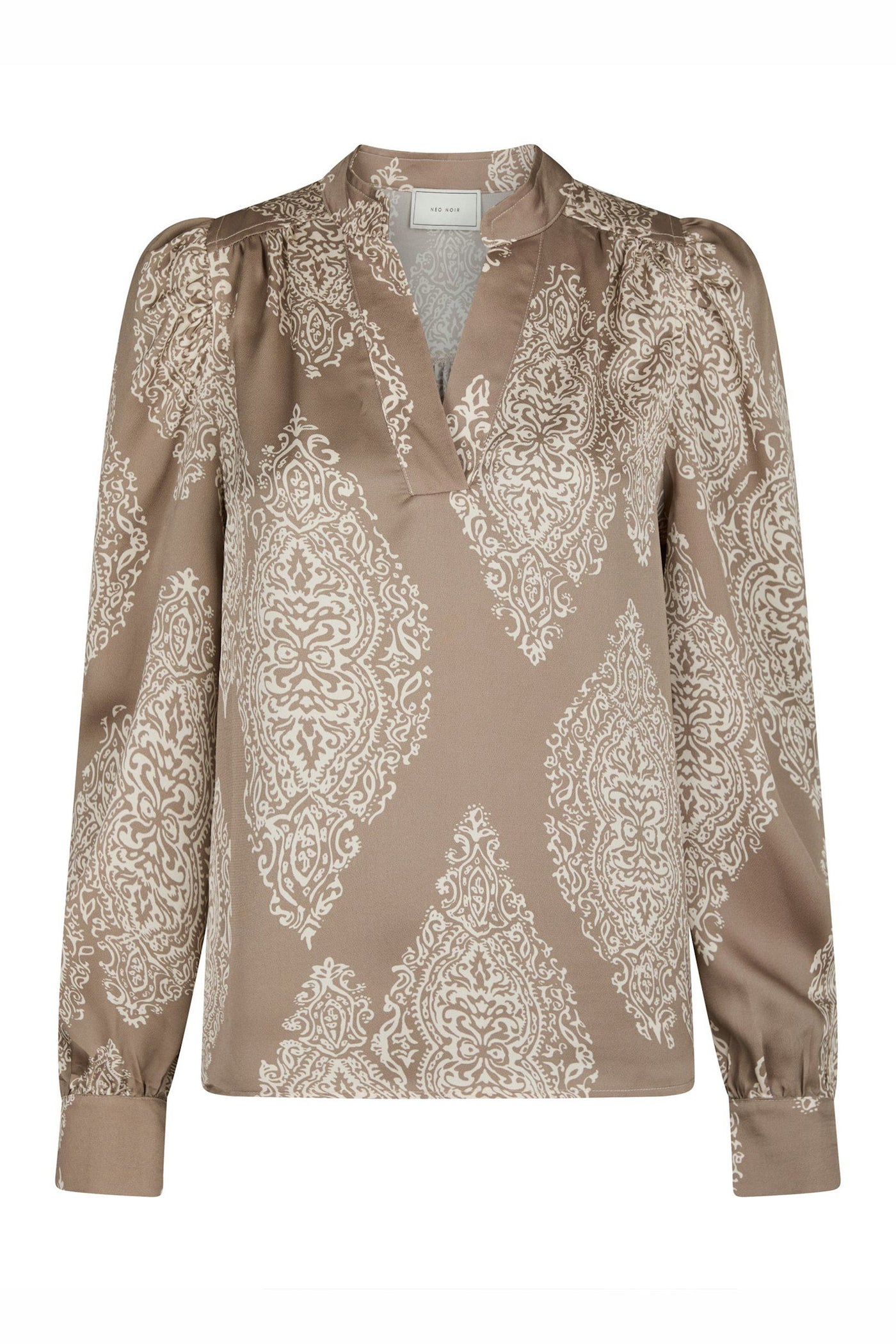 Rosslyn Paisley Drop Blouse DARK TAUPE - 163976