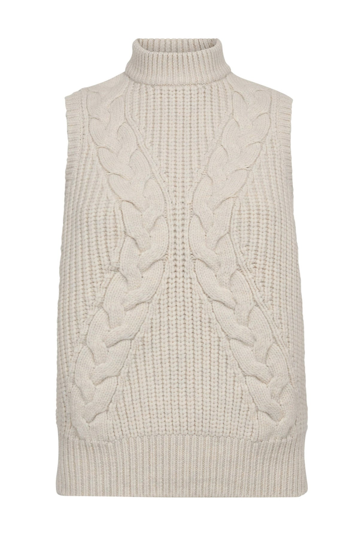 RowCC Cable Knit Top 4021-Ivory - 32242