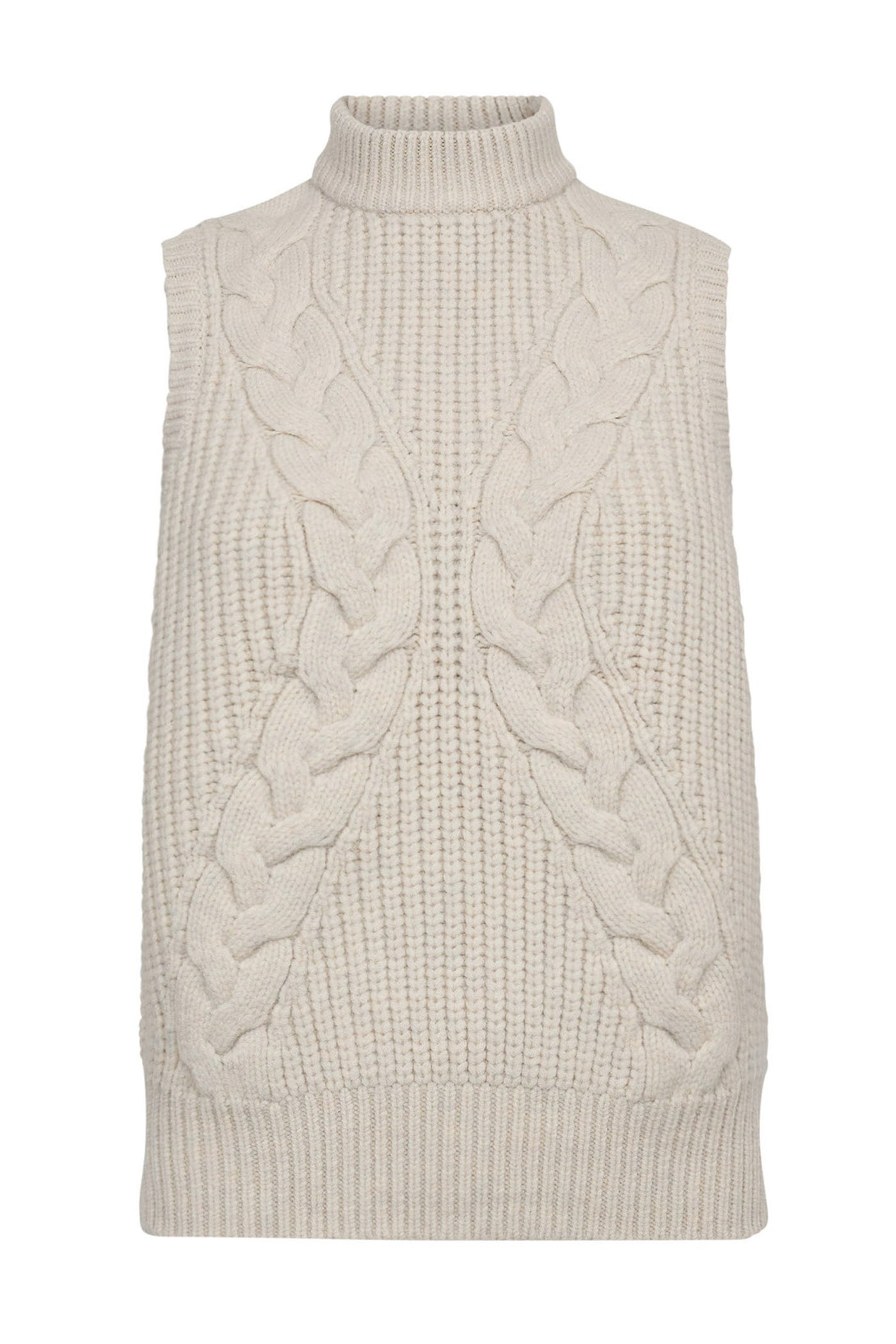 RowCC Cable Knit Top 4021-Ivory - 32242