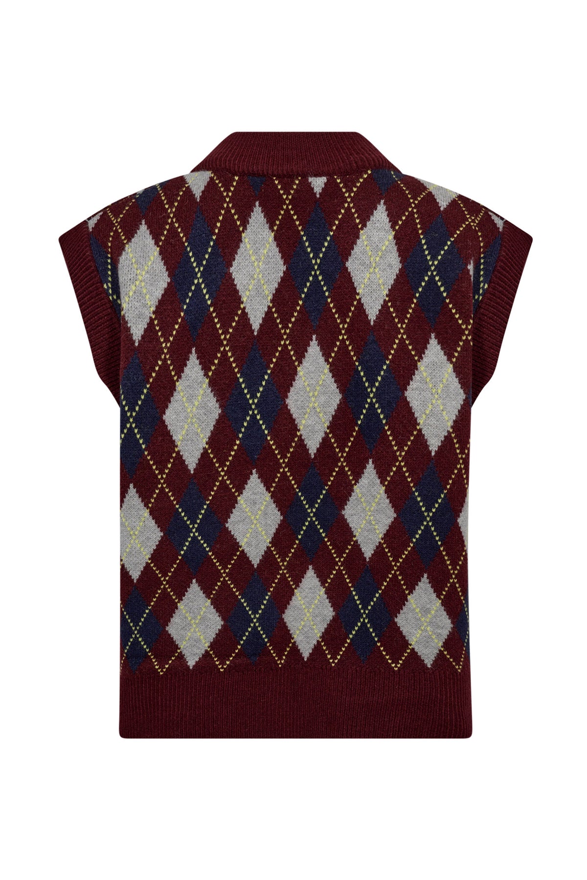 RowCC Check Vest 87-Winered - 32213