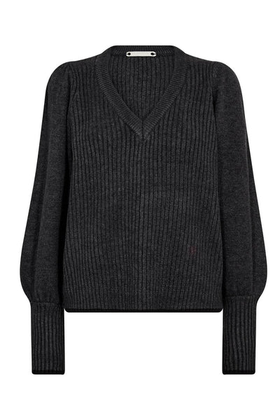 RowCC Puff Rib V-Knit 140-Dark Grey - 32227 Thumbnail