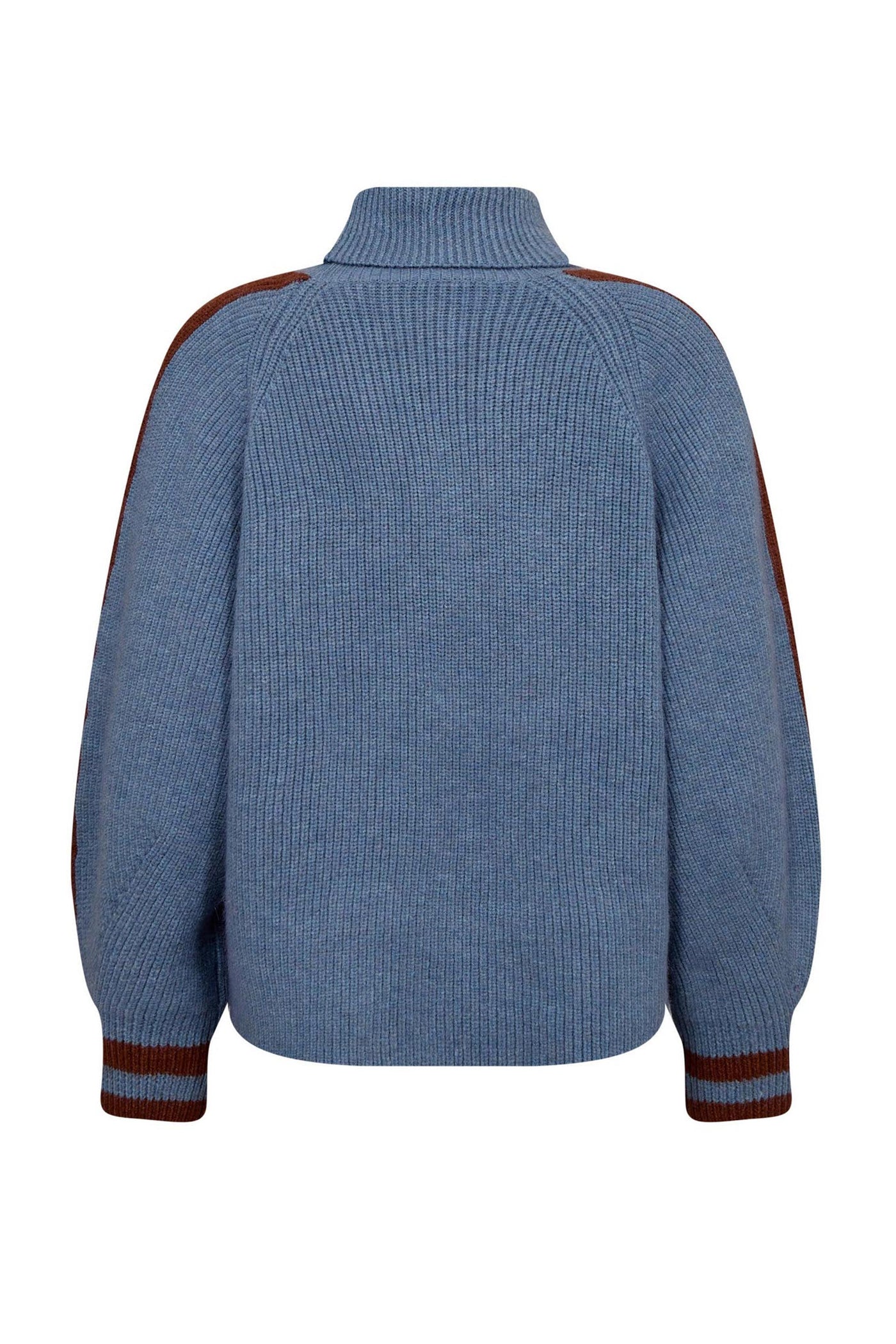 RowCC Roll Neck Rib Knit 17-Blue - 32202