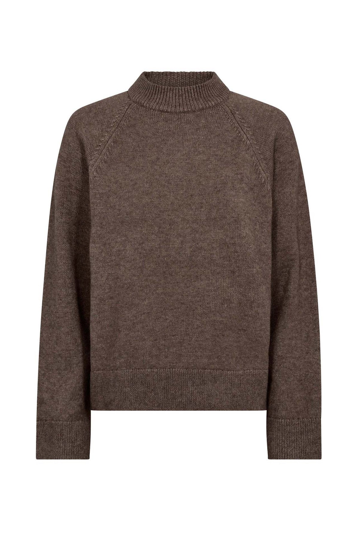RowCC TurtleNeck Knit 154-Walnut - 32215