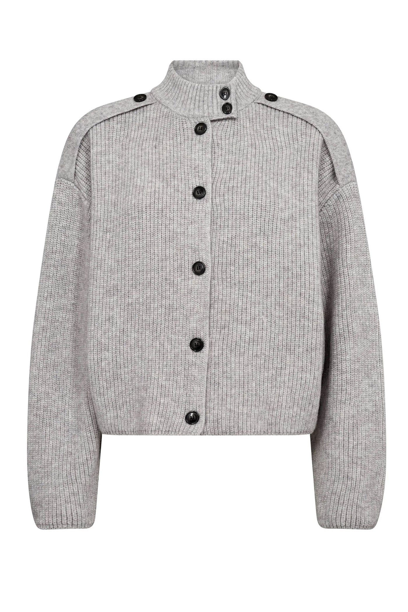 RowCC Utility Cardigan 65006-Grey Melange - 500123